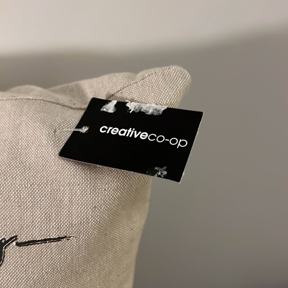 NEW Iceland Poppy Pillow by Creative Co-Op - Picture 2 of 6